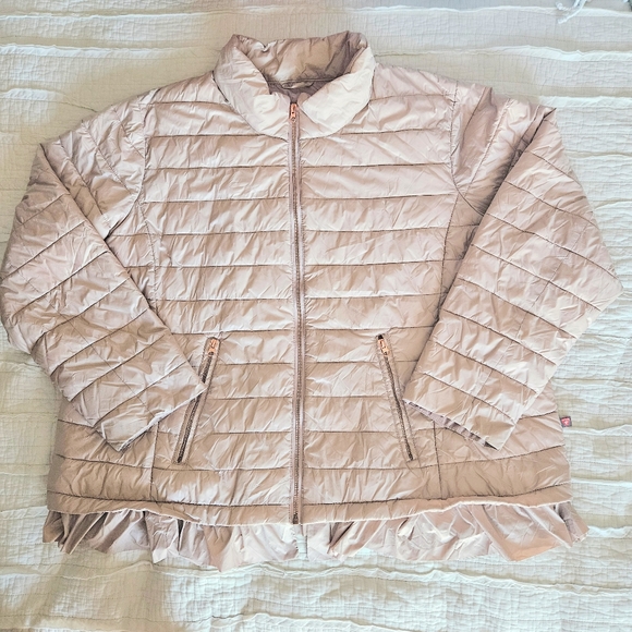 Lane Bryant Peplum Packable Puffer Jacket ThermoPlum Technology 26/28 H12143 - Picture 5 of 7